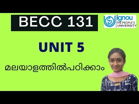Unit 5 BECC 131 IGNOU | മലയാളം വീഡിയോ ക്ലാസ്