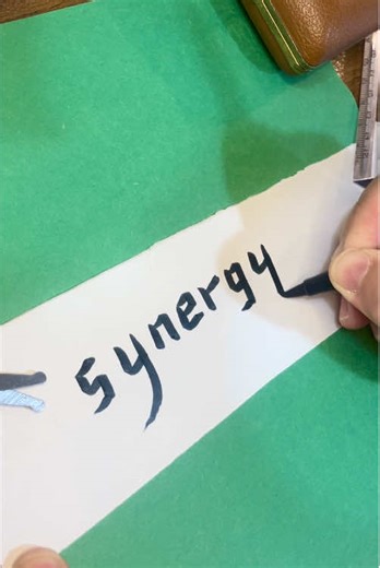 Synergy: Science in Flowing Calligraphy