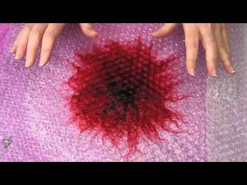 Wet Felted Poppy