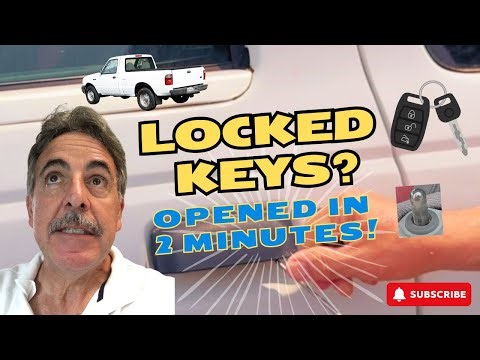 Unlock the car door without Keys 2003 Ford Ranger with hanger or screwdriver