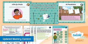 PlanIt Maths Year 1 Addition and Subtraction Lesson Pack 35: Find Missing Numbers with Addition and Subtraction within 20