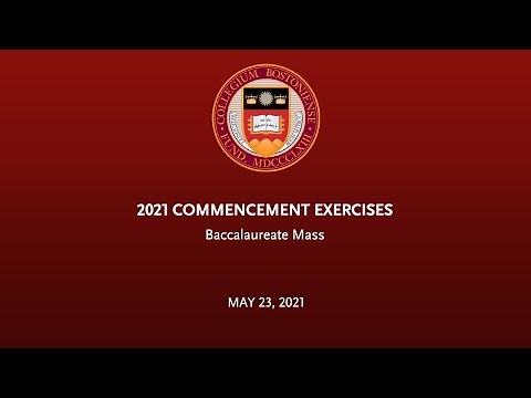 Boston College 2021 Baccalaureate Mass