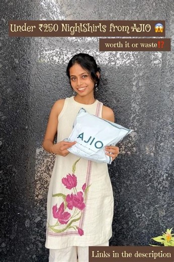 AJIO Nightshirts under ₹250 | Best night suits from AJIO | Affordable nightwear | viral budget finds