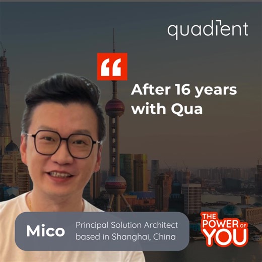 Meet Mico🔥, a passionate pro with a stellar 16-year ride at Quadient in China! 🚀 Quadient shines in CCM/CXM, and being part of this success fills him with pride. 🌟 Fab managers and a family-like atmosphere make it an exceptional workplace for him! 🤝 Inspiring others and empowering with top-notch tech is his jam! 💡💪 As a Principal Solution Architect in China, it's special and dynamic for him. Adapting to the fast-paced market and unique culture is the name of the game! 🌏💼 Bringing joy by 