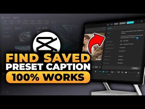 How To Find Saved Preset Caption in CapCut (FAST & EASY) | 100% WORKS | NO Yapping, To The Point!