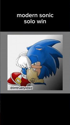 Outcome Memories: Modern Sonic Solo Win Screen