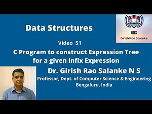 51 Program to Construct a binary tree for a given infix expression