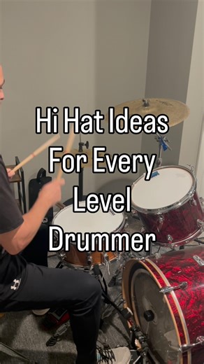Hi-Hat Ideas for Every Level Drummer | 4 Beats Tutorial #drumtutorial #drumtechnique #hihat