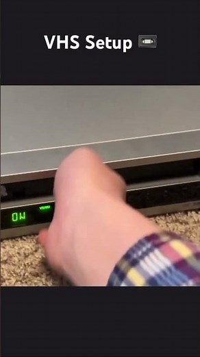 Setting up your VHS in the 80’s #vhs #retro #tehpwnz0r