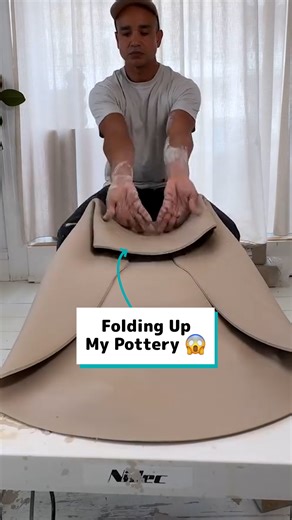 332K views · 242 reactions | Folding up my pottery if it's too big for the kiln!  | Craft Factory | Facebook