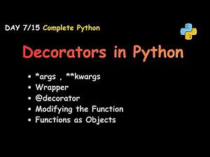 Decorators in Python | Full Concept with Examples | Day-7