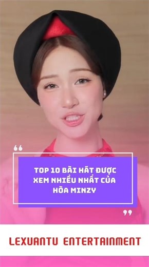 Top 10 bài hát được xem nhiều nhất của Hòa Minzy #shorts