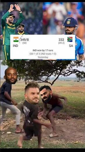 Virat Kohli vs T. Bavuma🤣 // Ind🇮🇳 Won By 17 Runs😱 #india #indiavssouthafrica #short #shortsviral