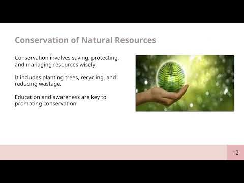 NATURAL RESOURCES AND THEIR USE