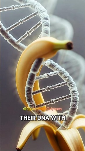 Humans Share DNA With Bananas (Genetics Explained)#Genetics #HumanBiology#Evolution #DNAScience