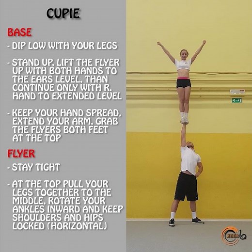 Cupie instructional video - cheerleading partner stunts