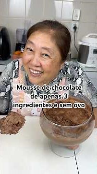 Chocolate mousse made with only 3 ingredients and no eggs 🤤🍫