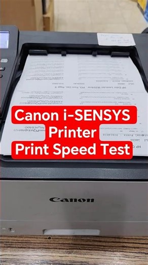 Canon i-SENSYS LBP233dw Printer Print Speed Test #viral #viralvideo #canonprinters #printer