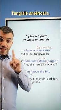 3 phrases to speak English calmly while traveling