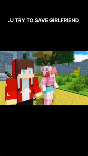 Minecraft JJ save Girlfriend 😱#minecraft #youtubeshorts #viralshort