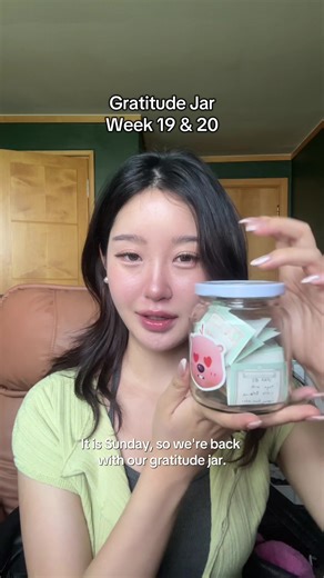 week 19 & 20! Grief is love with no place to go 🩷 #gratitudejar #fyp | gratitude
