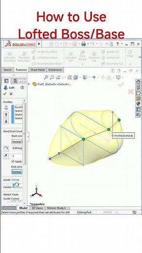 How to Use a Lofted Boss/Base Command in Solidworks | Solidworks Tips