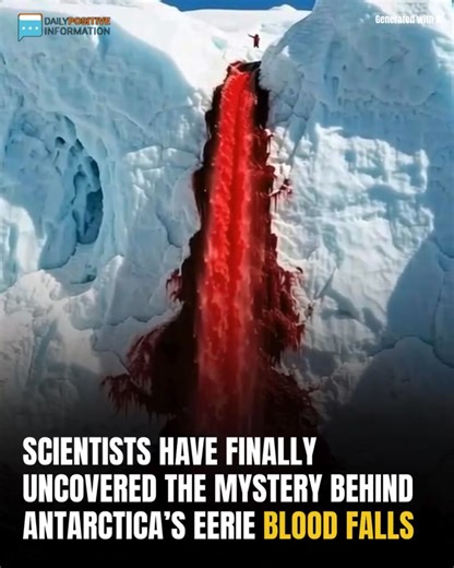 440K views · 2.1K reactions | The mystery of Antarctica’s creepy Blood Falls has finally been cracked by scientists — and the real story is wilder than any myth. (check in the first comment) | Battleborn Brotherhood | Facebook
