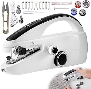 zxbaers Mini Portable Sewing Machine Kit for Beginners - Quick Stitch DIY Craft