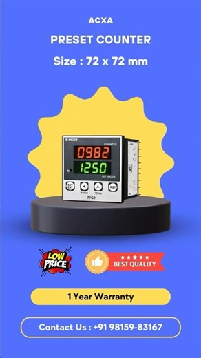 99C2 & 77C2 Digital Preset Counter Demo | Reliable Auto-Stop Counter Meters by ACXA