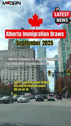 Latest Alberta Immigration Draws......