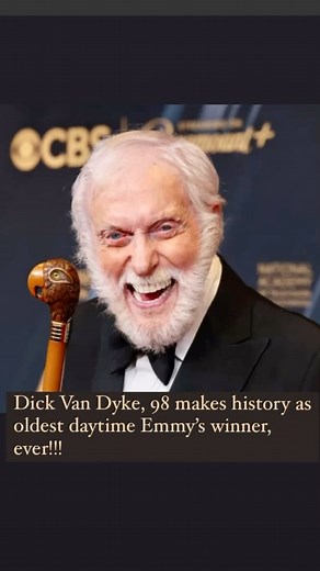 Legendary actor and comedian Dick Van Dyke has made history, winning the 2024 Daytime Emmy award for guest performer in a daytime drama series — via his spot on Peacock’s “Days of Our Lives.” At 98, that makes Van Dyke the oldest actor to receive a Daytime Emmy win. He came into Friday’s 51st Daytime Emmy Awards already making a mark as the oldest Daytime Emmys nominee ever. Night one of the 51st annual Daytime Emmy Awards took place live on CBS on Friday, June 7, from the Westin Bonaventure hot
