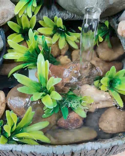 61K views · 453 reactions | Mini waterfall fountain making ideas | 3 minutes diy | Facebook