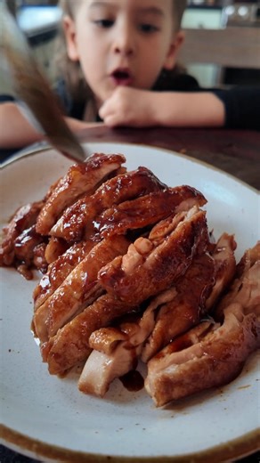 Levi makes soy sauce chicken! The simple addition of honey and ginger creates a beautifully balanced sweet and savory sauce. | Cooking for Levi