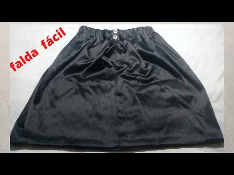 Como hacer una falda sin patrones, fácil y rapido(tutorial paso a paso)