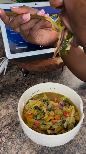 5.5M views · 140K reactions | DETOX all that Thanksgiving food out your system with my Cabbage Soup! Cabbage is so versatile and this soup is literally a blank canvas. You can add or omit ￼any vegetables you do or dont like. Potatoes would be rock solid in the soup as well! #cabbagesoup #detoxafterholidays #cabbage #detoxsoup #guthealth #eattherainbow | Nikki Woodson | Facebook