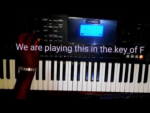 Ghana piano reggae basslines on keyboard
