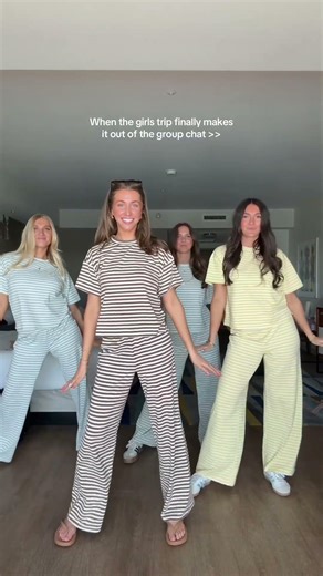 California here we come 🤭 in our matching sets of course!! Code ‘HARPER10’ to save 🫶🏼 #girlstrip