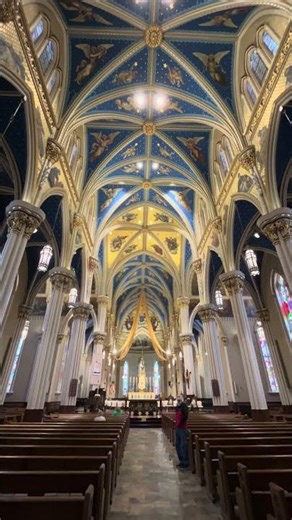 Interior View of the Basilica of the Sacred Heart at Notre Dame University ￼