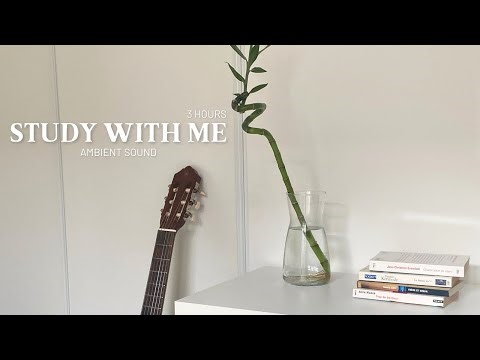 3-HOUR STUDY WITH ME 🌱 / Nature Sounds / Pomodoro 60/10 / No ads
