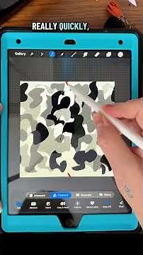 How to Make a Camo Brush in Procreate (Seamless Pattern Tutorial)