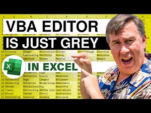 Excel VBA Window is All Grey Or Panes Will Not Redock Correctly - Episode 2603