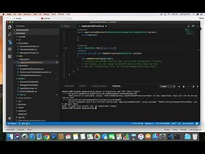 Create simple model and run migration in asp net core