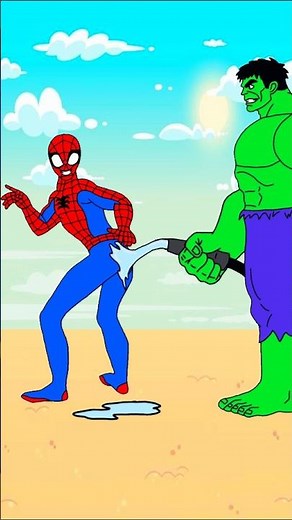 Spider Man Can’t Control His Poop 💩😂 | Funny Animation#shorts