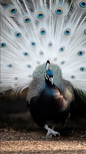 merak indah hitam putih #burungkicau #fypシ #birds #burungviral #nature