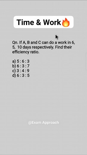 36K views · 739 reactions | Time and Work ️‍♂️ . . #math #tricks #viralreels | Exam Approach | Facebook