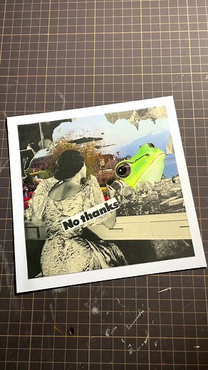 コラージュ制作. #collageart #analogcollage #✂️