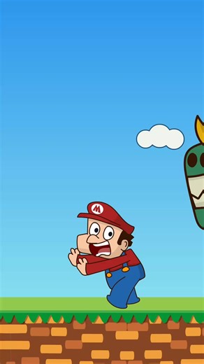 Princess Peach vs Bowser - The Escape! 🏃🏼‍♀️ 😂 #babycartoons #funnycartoon #funnymemes #viralmemes #foryoupage