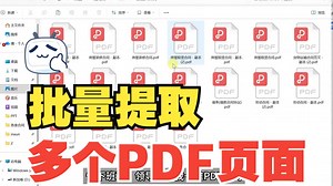 如何批量提取PDF页面，提取首尾页、指定页？多个PDF文档一键提取