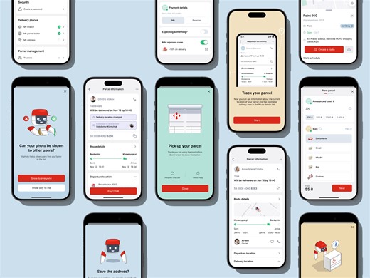 Parcel Management UI Overview: Nova Post App