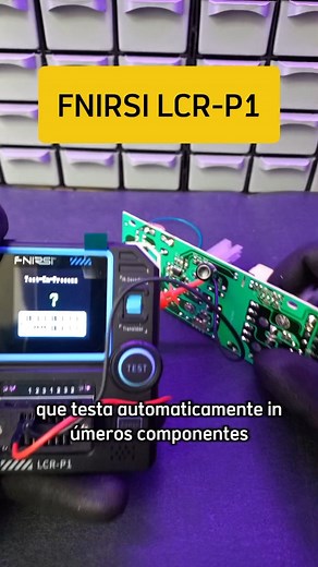 Testador Automático FNIRSI LCR-P1: Agilize seu trabalho na bancada!